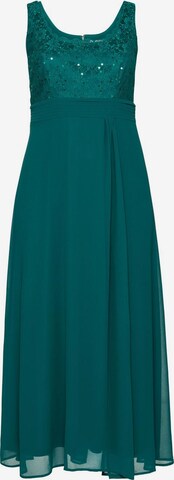 Robe de soirée SHEEGO en vert : devant