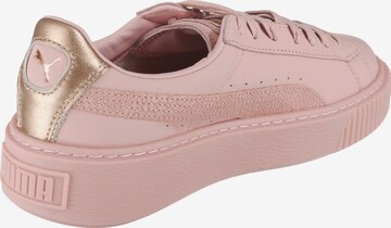 Baskets basses 'Basket Platform Eu' PUMA en rose