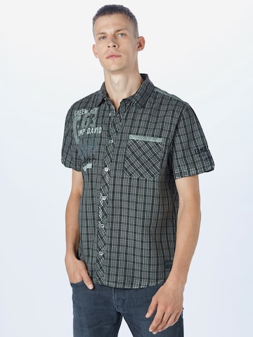 CAMP DAVID Regular fit Button Up Shirt in Green: front