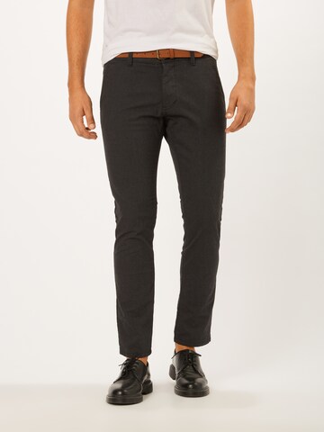 Coupe slim Pantalon chino ESPRIT en gris : devant