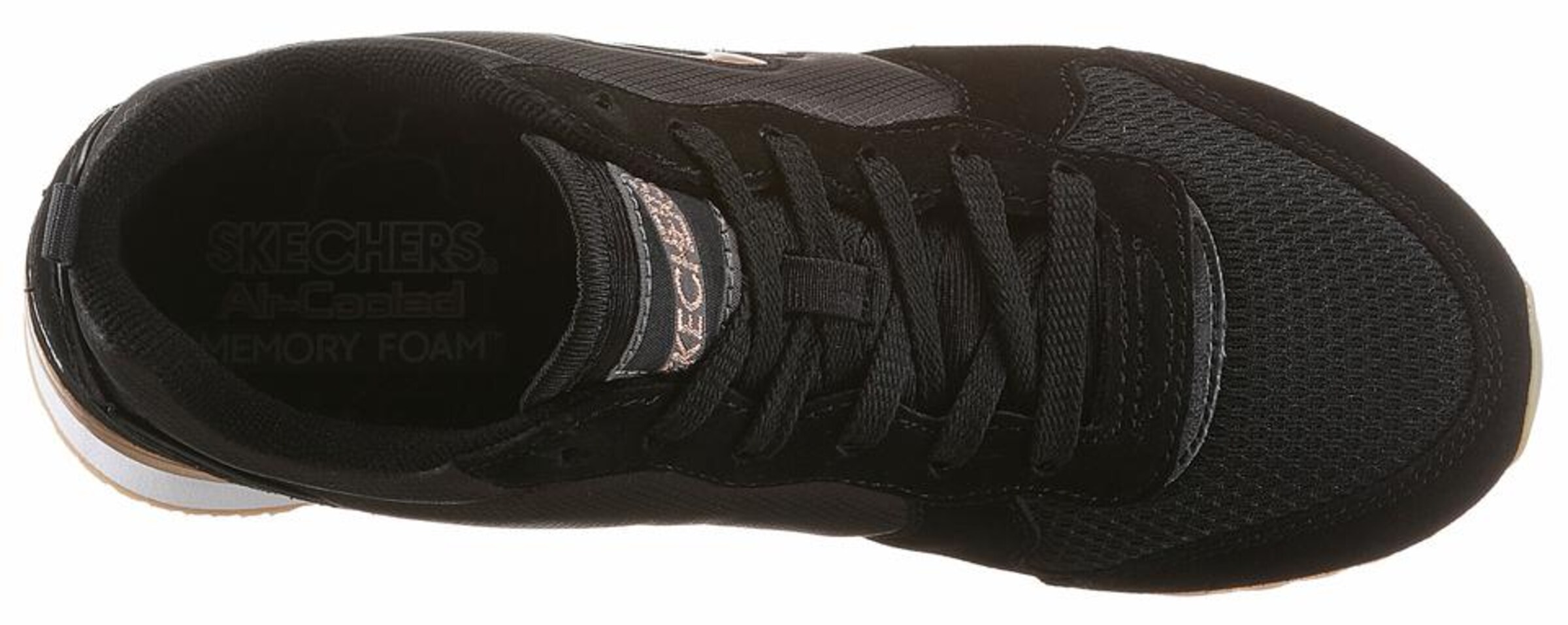 Sneaker low 'Goldn Gurl' de la SKECHERS pe negru