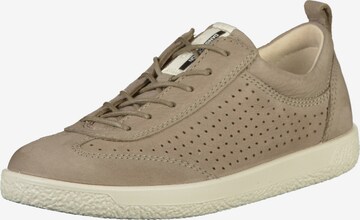 ECCO Sneakers laag in Beige: voorkant