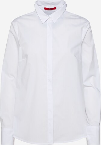 s.Oliver Blouse in Wit: voorkant