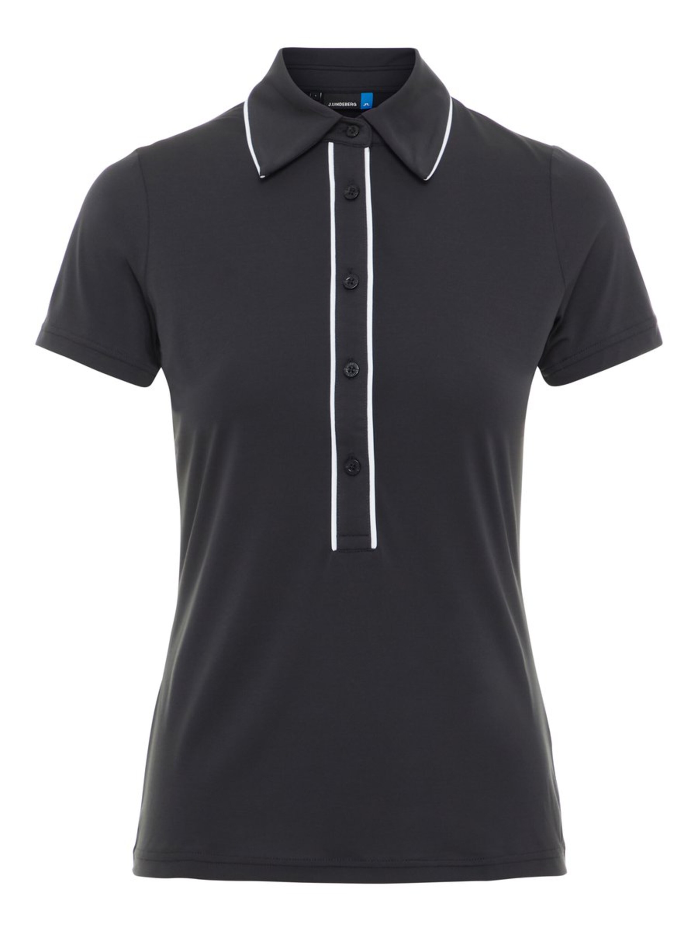 J.Lindeberg - Functioneel shirt 'Flor' in de kleur Zwart