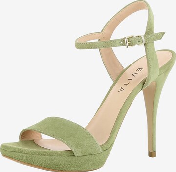 EVITA Slingback Pumps 'Valeria' in Green: front