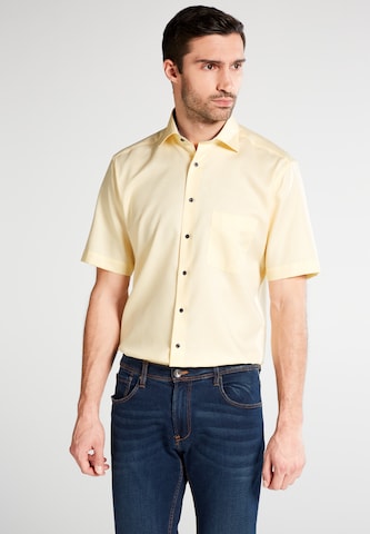ETERNA Regular fit Button Up Shirt in Yellow: front