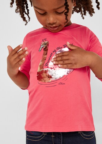 T-Shirt s.Oliver Junior en rose : devant