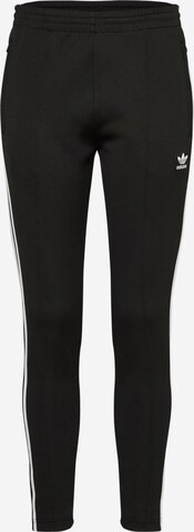 Coupe slim Pantalon ADIDAS ORIGINALS en noir : devant