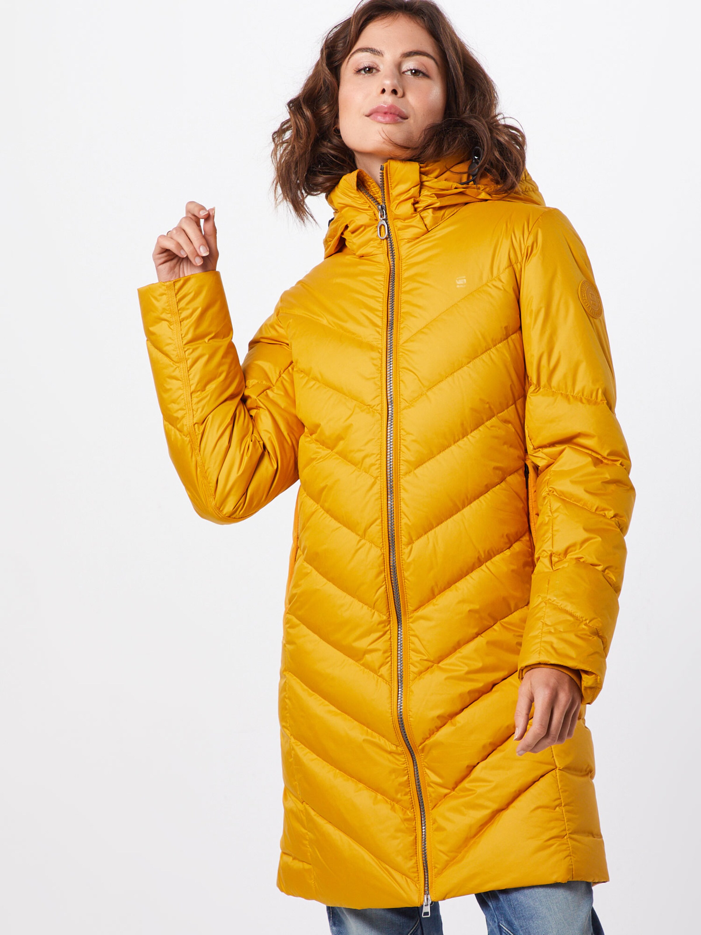 G-Star RAW Zimný kabát 'Whistler' - zlatá: Pohľad spredu