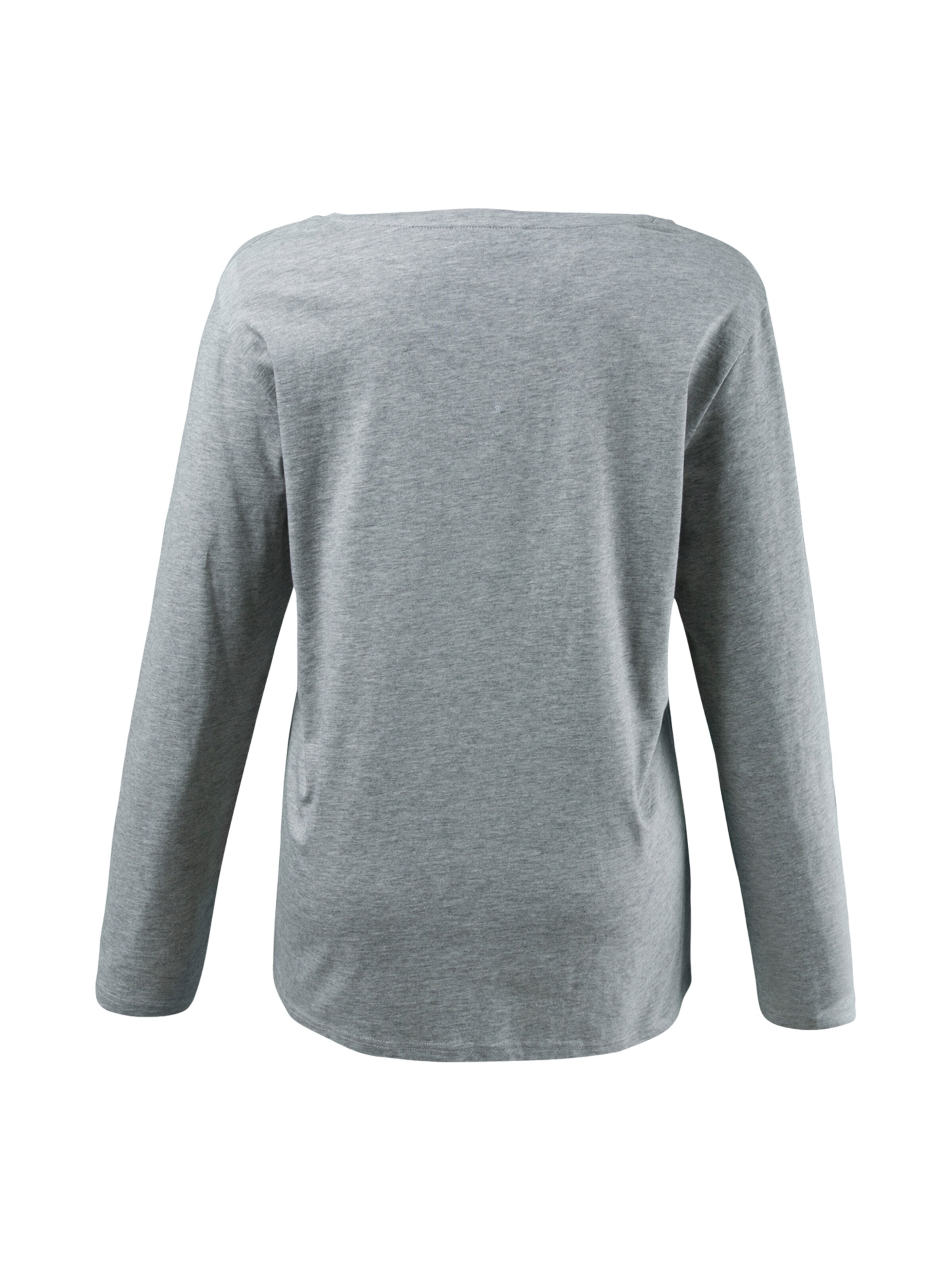 Ulla Popken Shirt in Grau: Rückseite