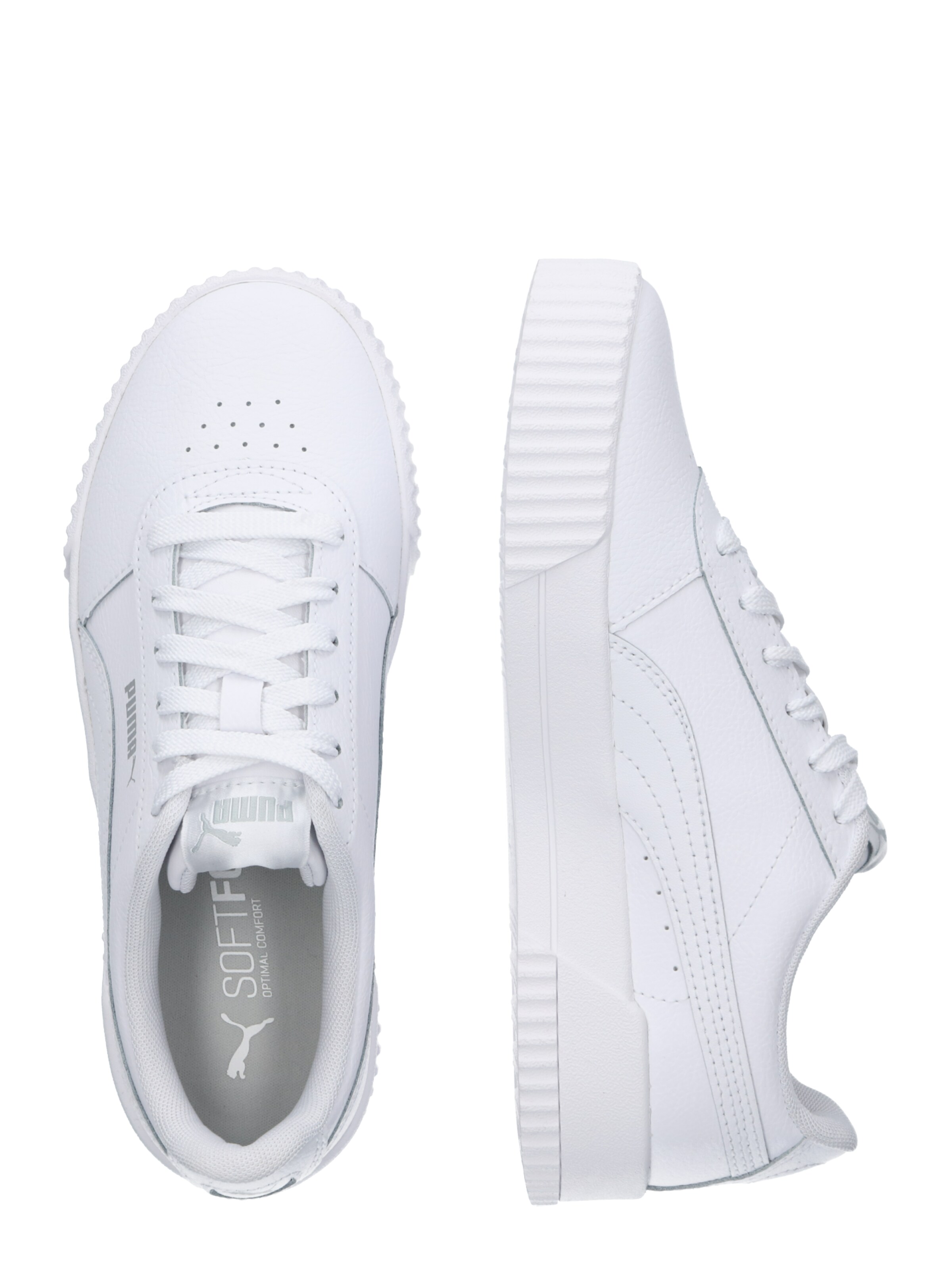 PUMA Rövid szárú sportcipők 'Carina' - fehér