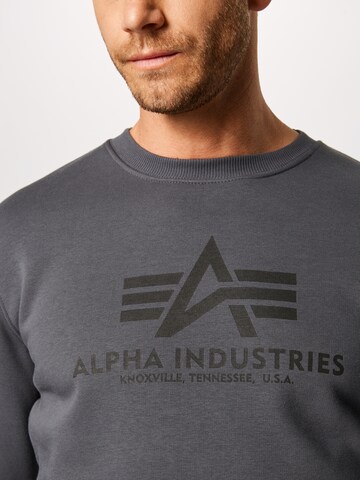 Sweat-shirt ALPHA INDUSTRIES en gris