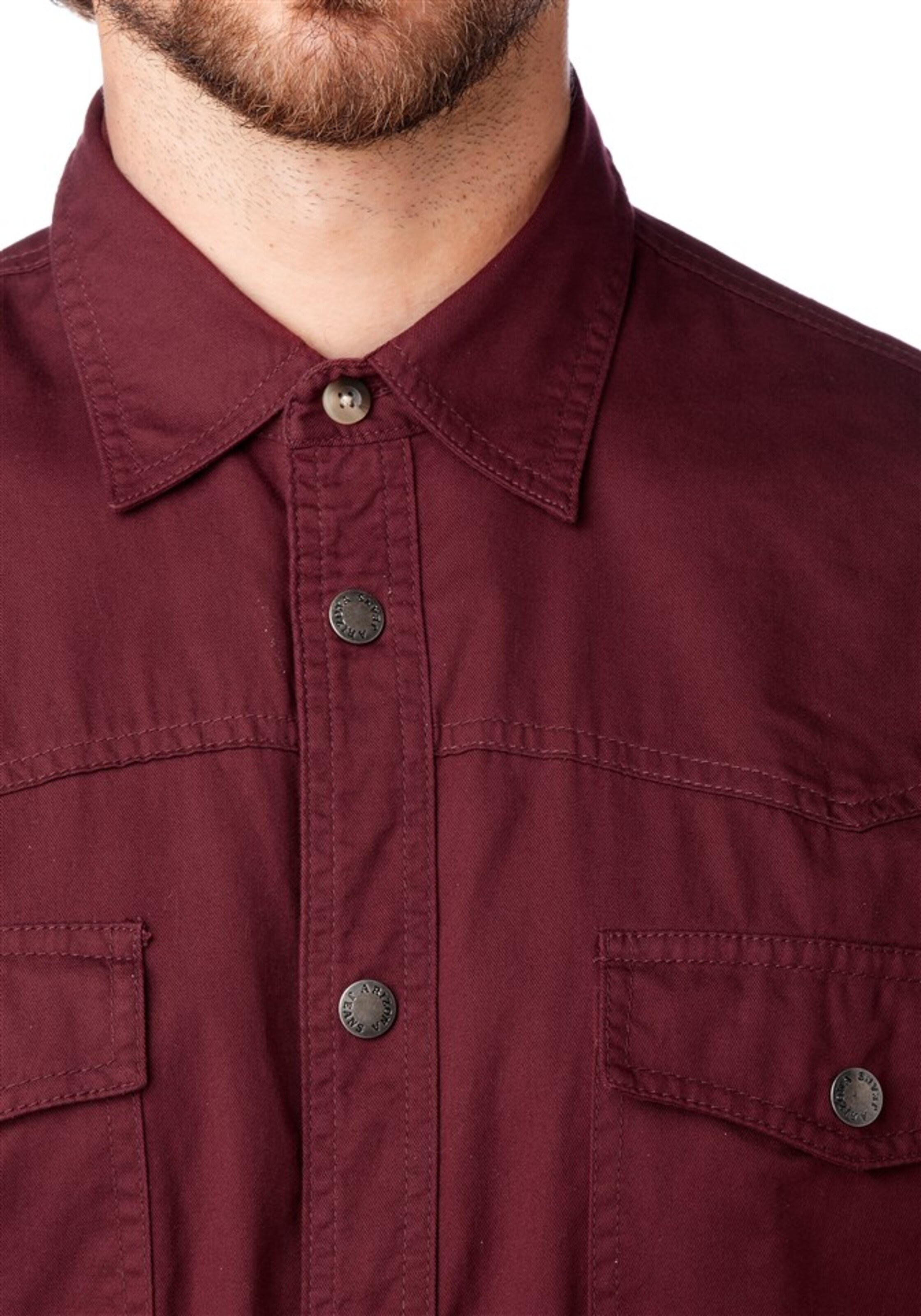 ARIZONA Regular fit Button Up Shirt in Red
