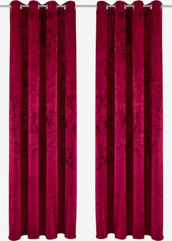 MY HOME Curtains & Drapes in Red: front