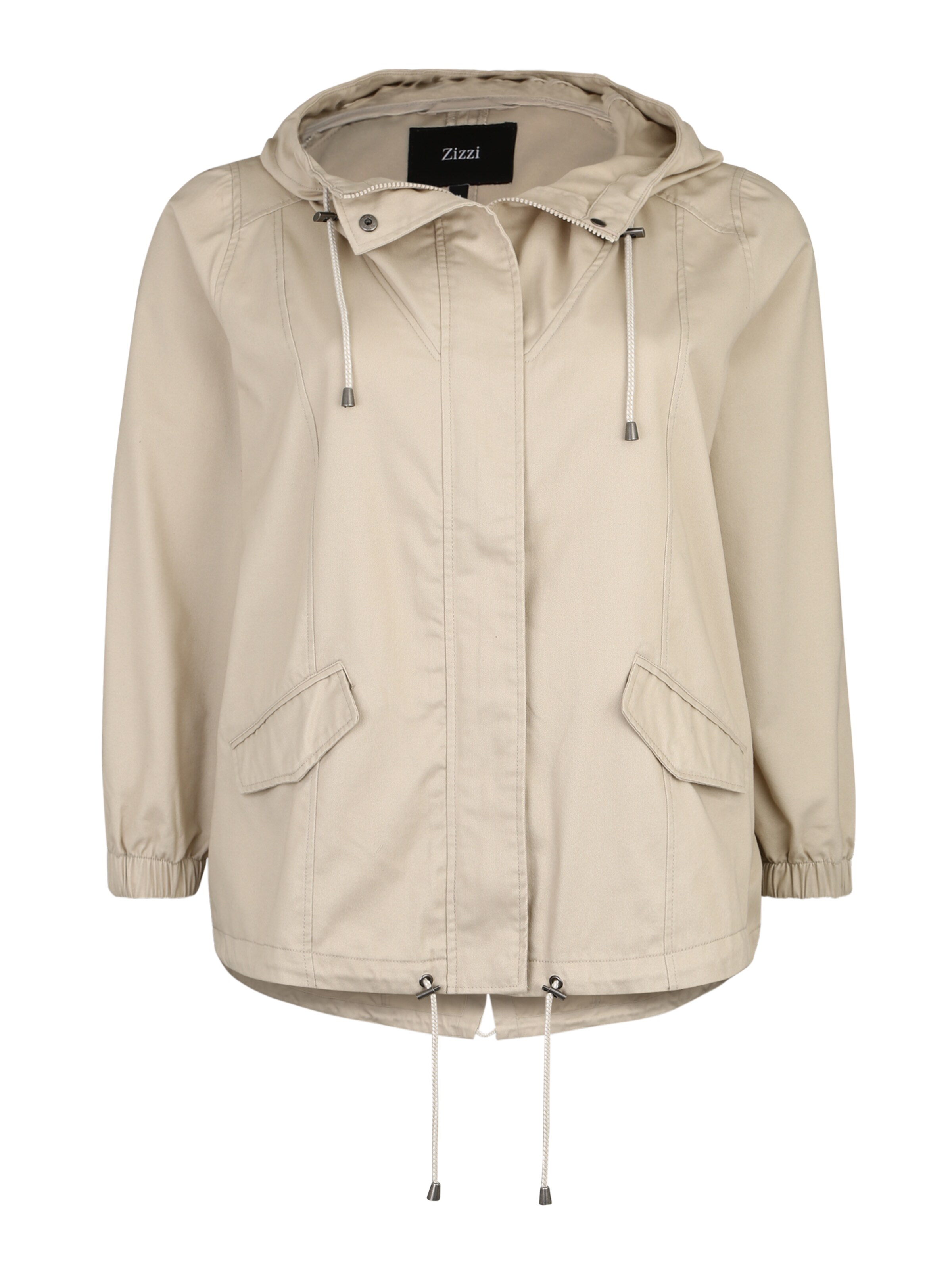 Zizzi - Tussenparka 'Chicago' in de kleur Beige