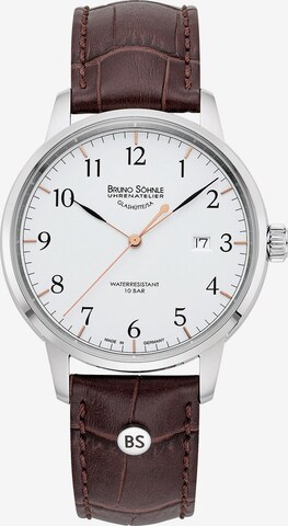 Bruno Söhnle Analog Watch 'Hamburg I 17-13201-221' in Brown: front