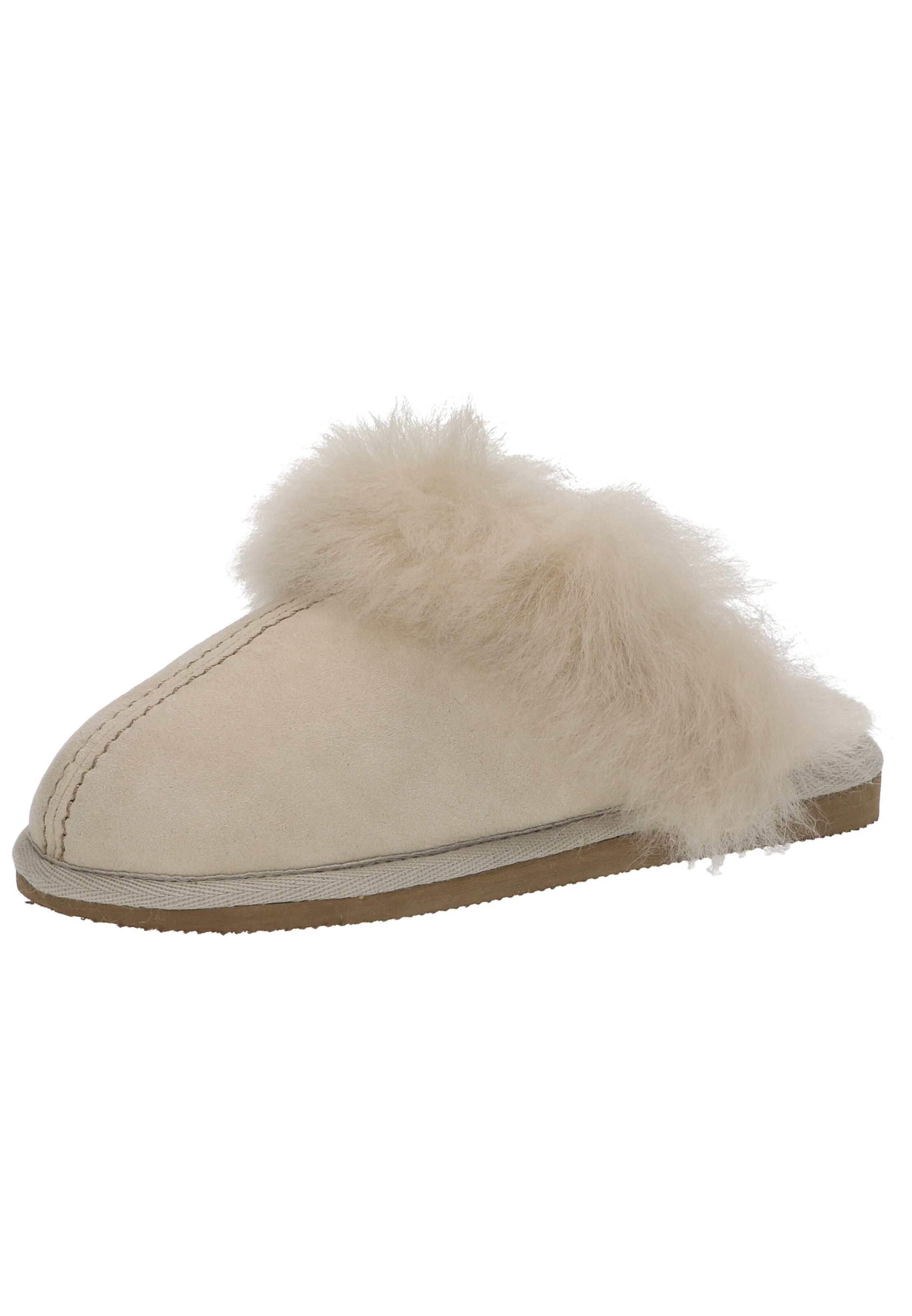 SHEPHERD Hausschuhe 'EVELINA' in Beige: Vorderseite