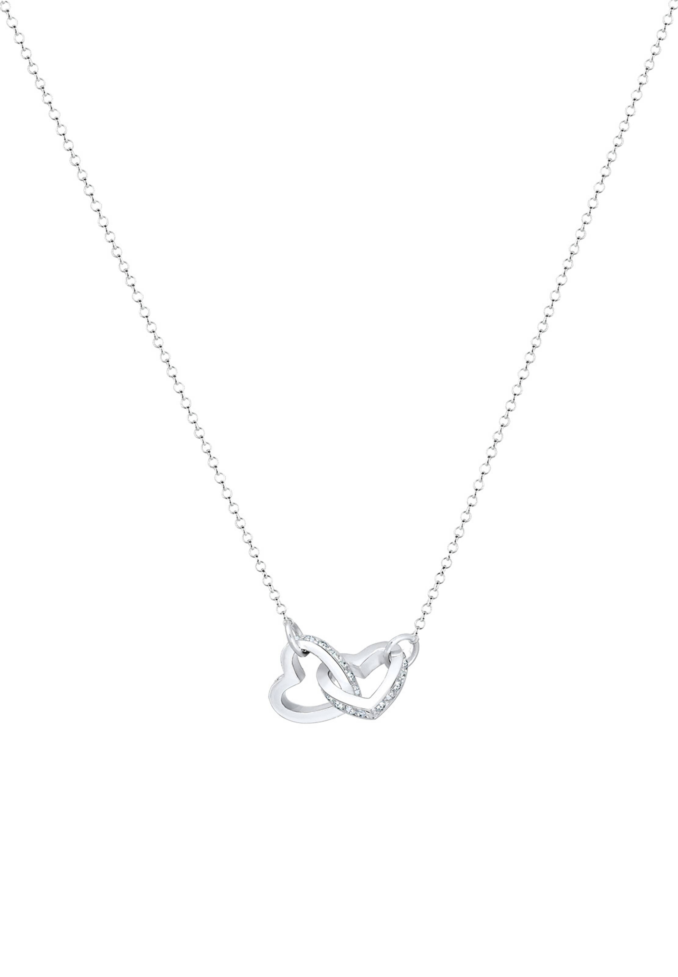 ELLI Necklace 'Herz' in Silver: front