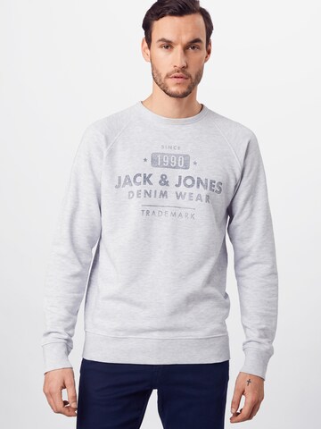 Regular fit Felpa di JACK & JONES in grigio: frontale