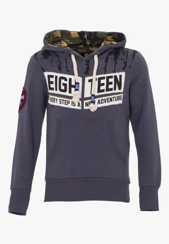 PLUS EIGHTEEN Sweatshirt in Lila: voorkant