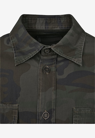 Brandit Regular fit Button Up Shirt in Green