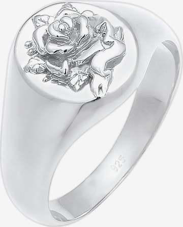 ELLI Ring 'Rose' in Silver: front