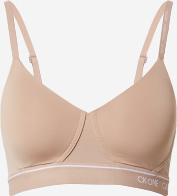 Regular Soutien-gorge 'LIGHTLY LINED' Calvin Klein Underwear en beige : devant