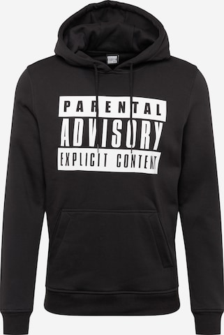 Mister Tee Sweatshirt 'Parental Advisory' in Zwart: voorkant