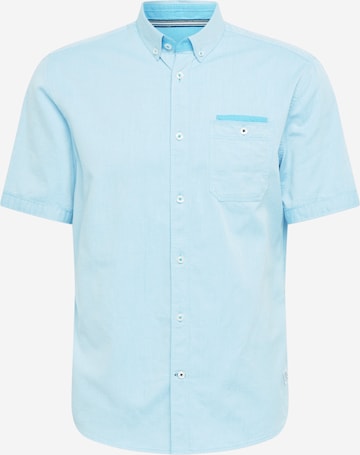 TOM TAILOR Regular fit Button Up Shirt in Blue: front