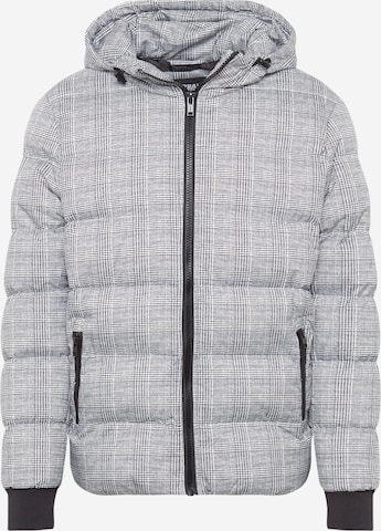 Urban Classics Zimní bunda – šedá: přední strana