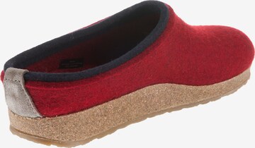 HAFLINGER Slippers 'Grizzly Kris' in Red