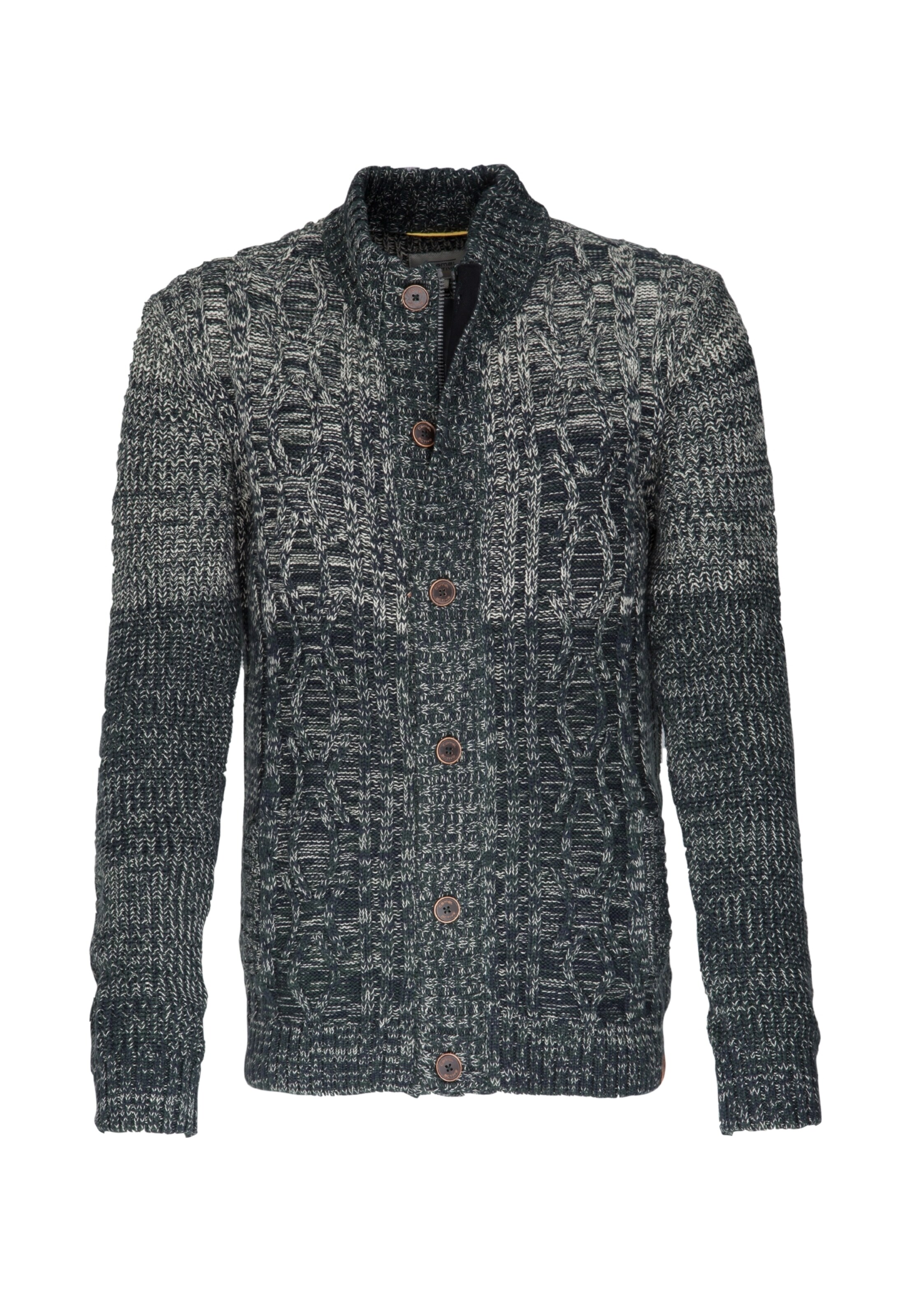 CAMEL ACTIVE - Gebreid vest in de kleur Donkergroen