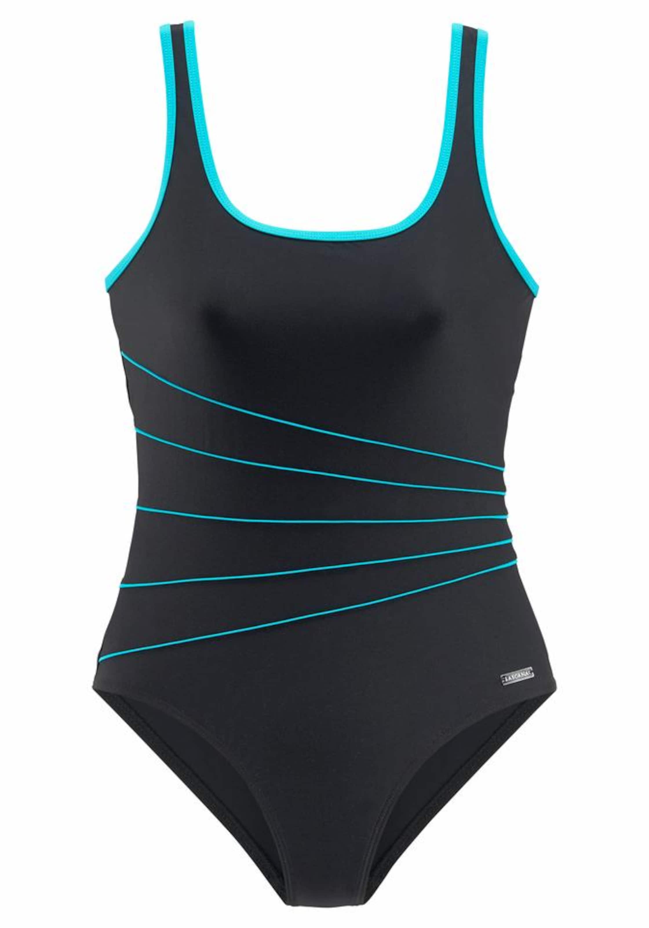 LASCANA Bralette Swimsuit in Black: front