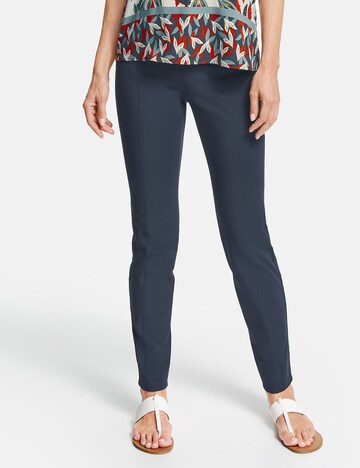 GERRY WEBER Slimfit Broek in Blauw: voorkant