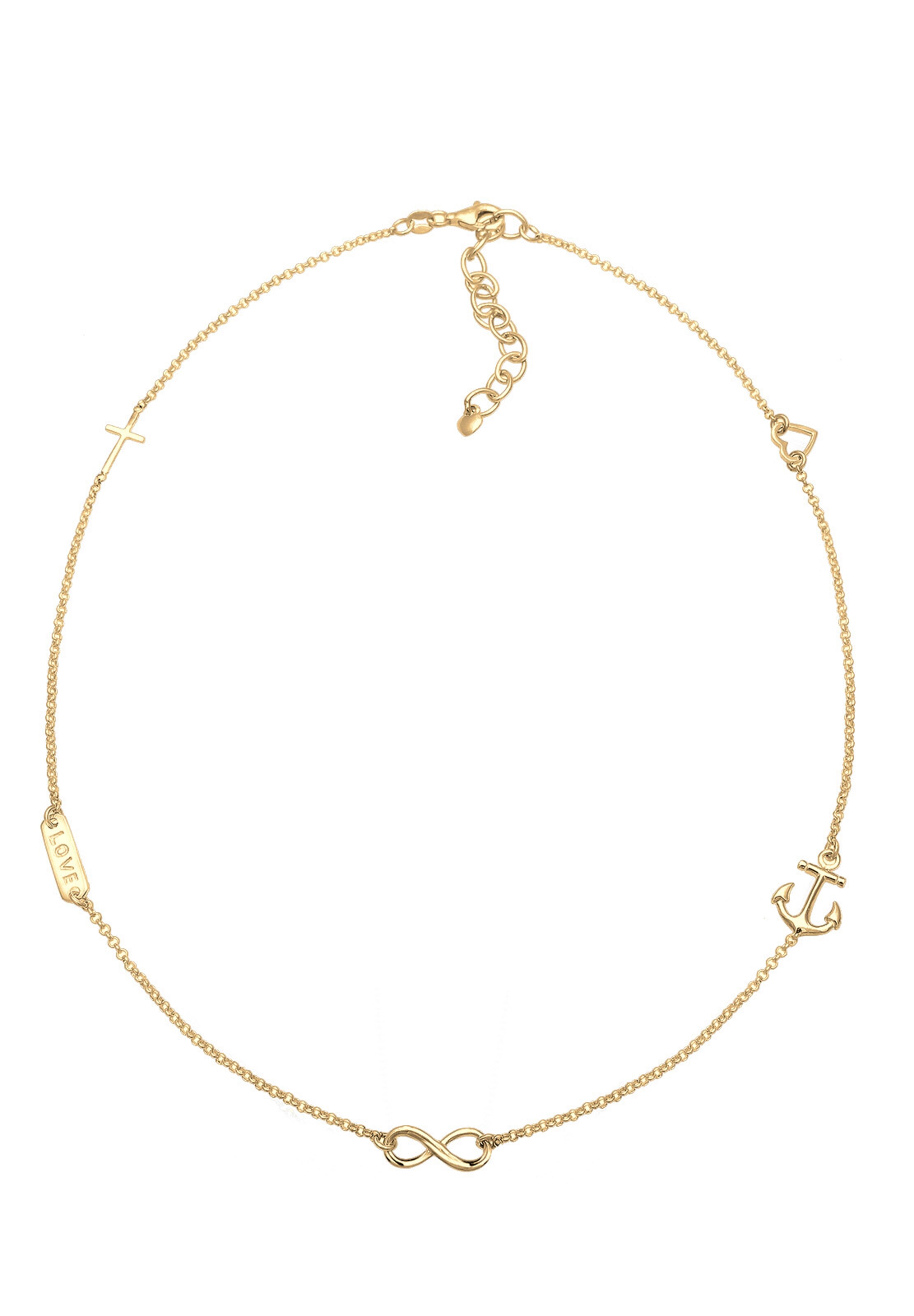 Chaîne ELLI en or : devant