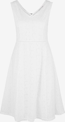 s.Oliver Letní šaty – bílá: přední strana