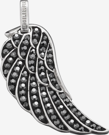 Engelsrufer Pendant 'Flügel Crystal grau, ERW-L3-17-ZI' in Silver: front