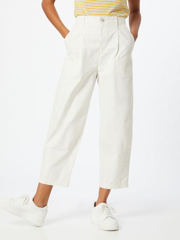 LEVI'S ® Loosefit Bandplooibroek 'Utility PLeated Balloon' in Wit: voorkant