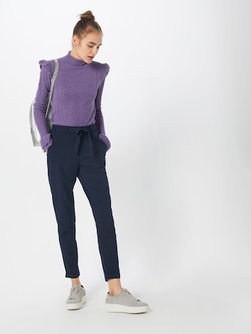 Kaffe Tapered Broek 'Jillian' in Blauw