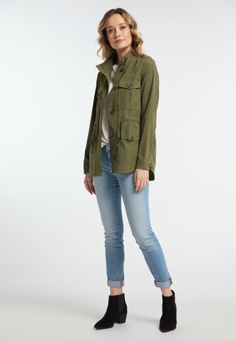 DREIMASTER Between-Season Jacket in Green: front