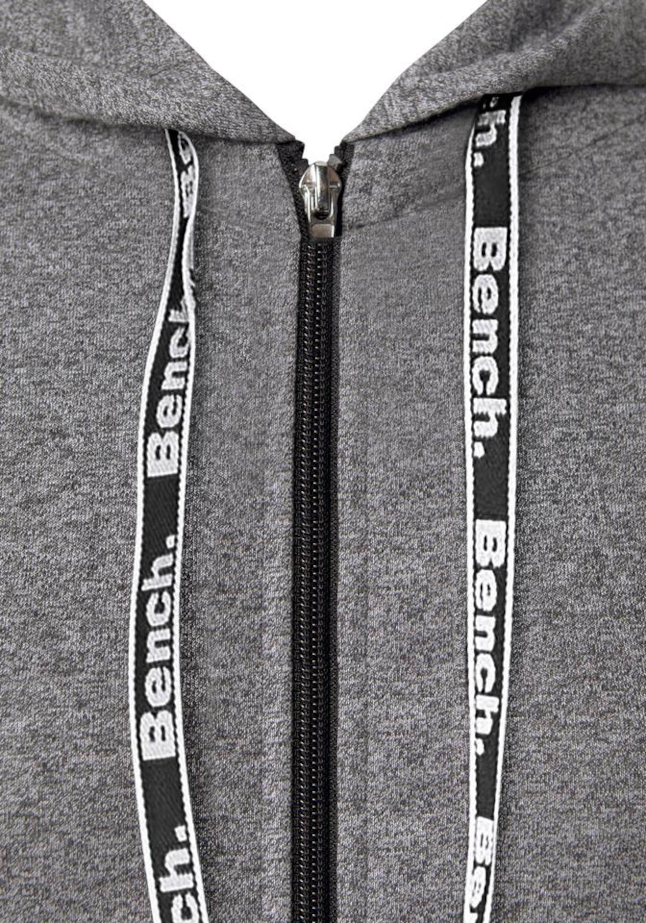 BENCH Bluza rozpinana w kolorze czarny