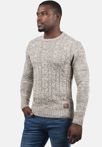 !Solid Sweater 'Philemon' in Beige: front
