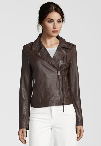 Apple of Eden Between-Season Jacket 'COOKIE' in Brown: front