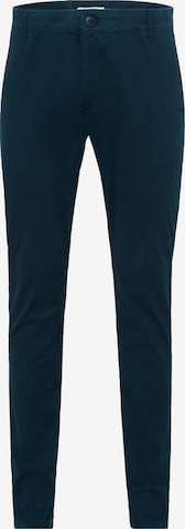 Cross Jeans Hosen lang ' Chino ' in Blau: predná strana