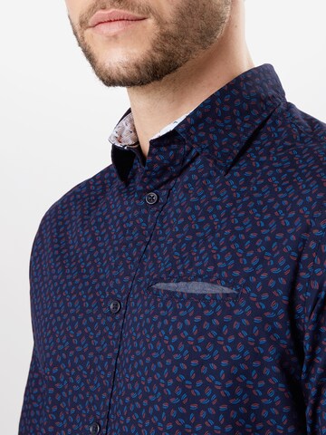 mėlyna JACK & JONES Standartinis modelis Marškiniai 'Matthew'