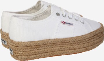 Baskets basses SUPERGA en blanc : derrière