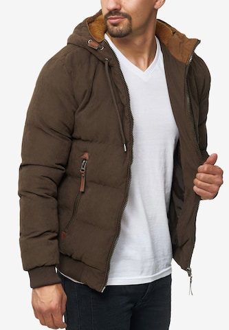 INDICODE JEANS Winter Jacket 'Adeline' in Brown