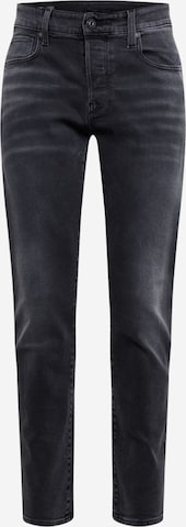 G-Star RAW Jeans '3301 Straight' in Zwart: voorkant