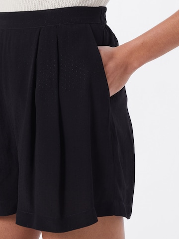 Samsøe Samsøe Wide leg Pleat-Front Pants 'Ganda' in Black