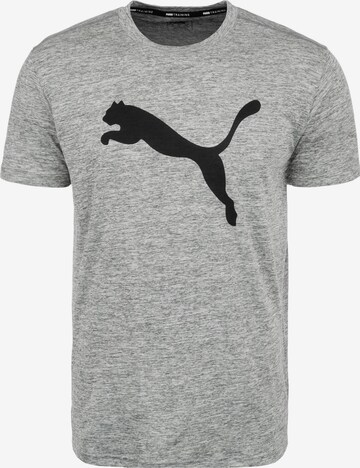 T-Shirt fonctionnel 'Heather Cat' PUMA en gris : devant